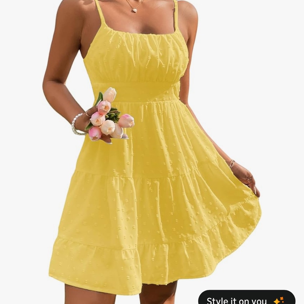 Sunny Yellow Sleeveless Mini Dress